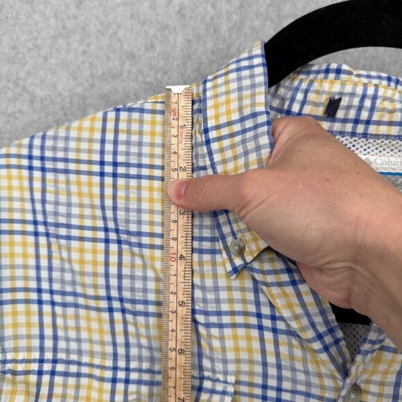 Columbia Mens Super Bahama Button Down Shirt Size XL Vented Fishing Roll Tab - Picture 11 of 13